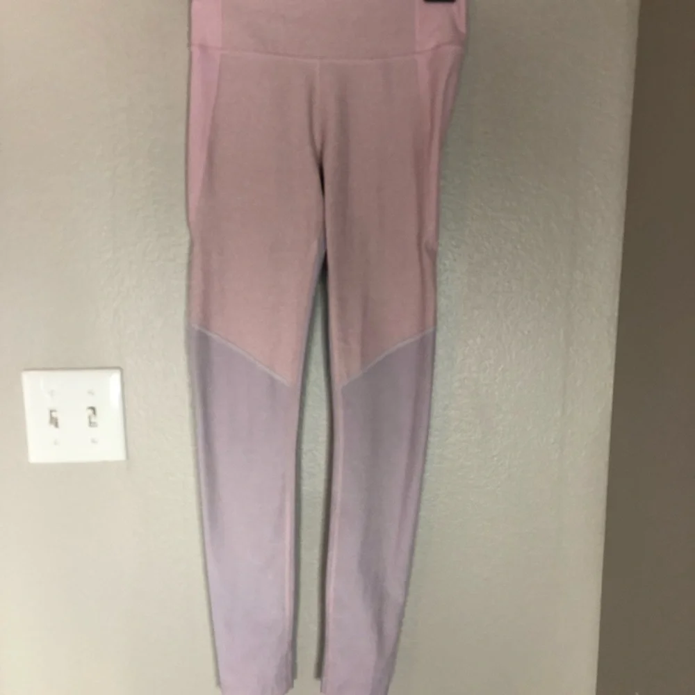 Outdoor Voices Pink Purple Colorblock Leggings XS